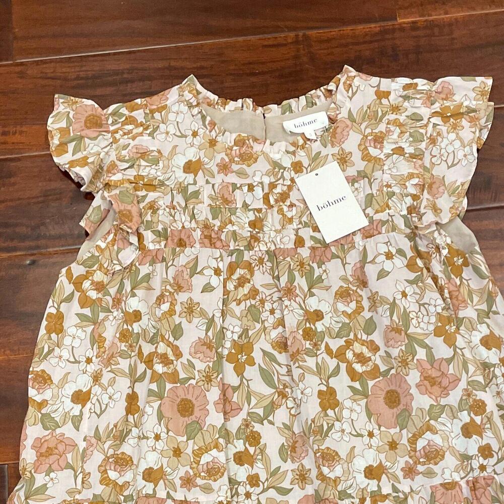 Bohme Blush/Nude Floral Dress Women's size Small NWT